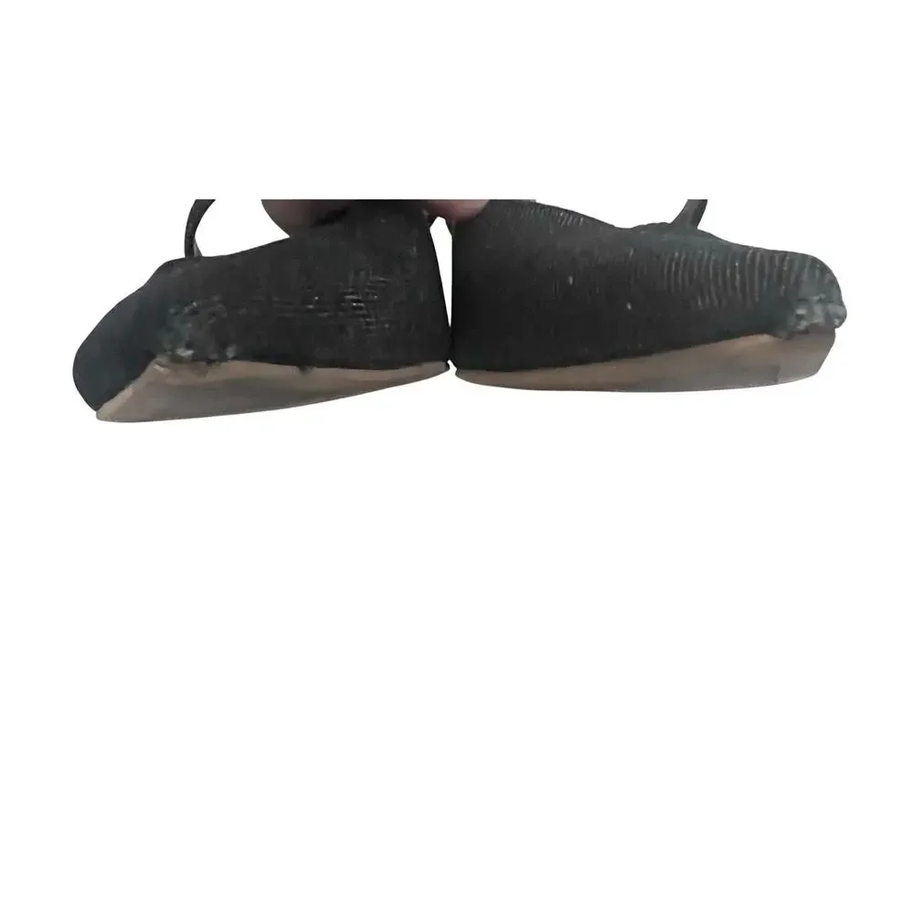 Dolce Vita Kanika Mid Heels Denim Dark Blue Pointed Toe Slip On Strap Sz 7.5